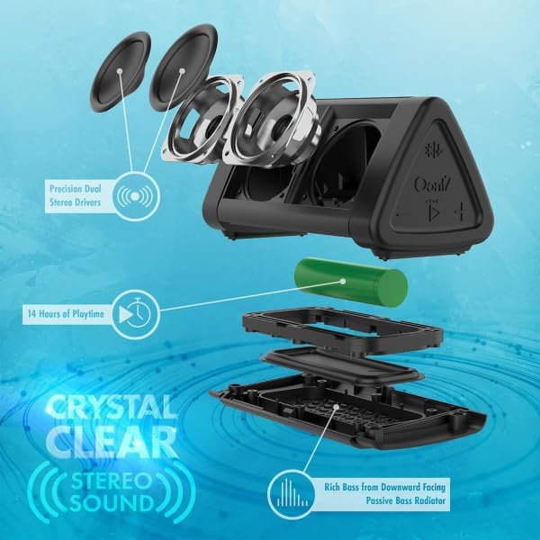 Cambridge Soundworks OontZ Angle 3 Bluetooth 5.4 Speaker, up to 100 ft Wireless Range, up to 24 Hrs Playtime, Portable Small Speaker for iPhone, Android Phones, IPX5 Portable Bluetooth Speaker, Black - Image 2