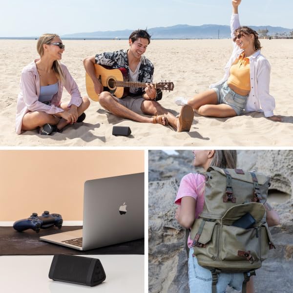 Cambridge Soundworks OontZ Angle 3 Bluetooth 5.4 Speaker, up to 100 ft Wireless Range, up to 24 Hrs Playtime, Portable Small Speaker for iPhone, Android Phones, IPX5 Portable Bluetooth Speaker, Black - Image 6