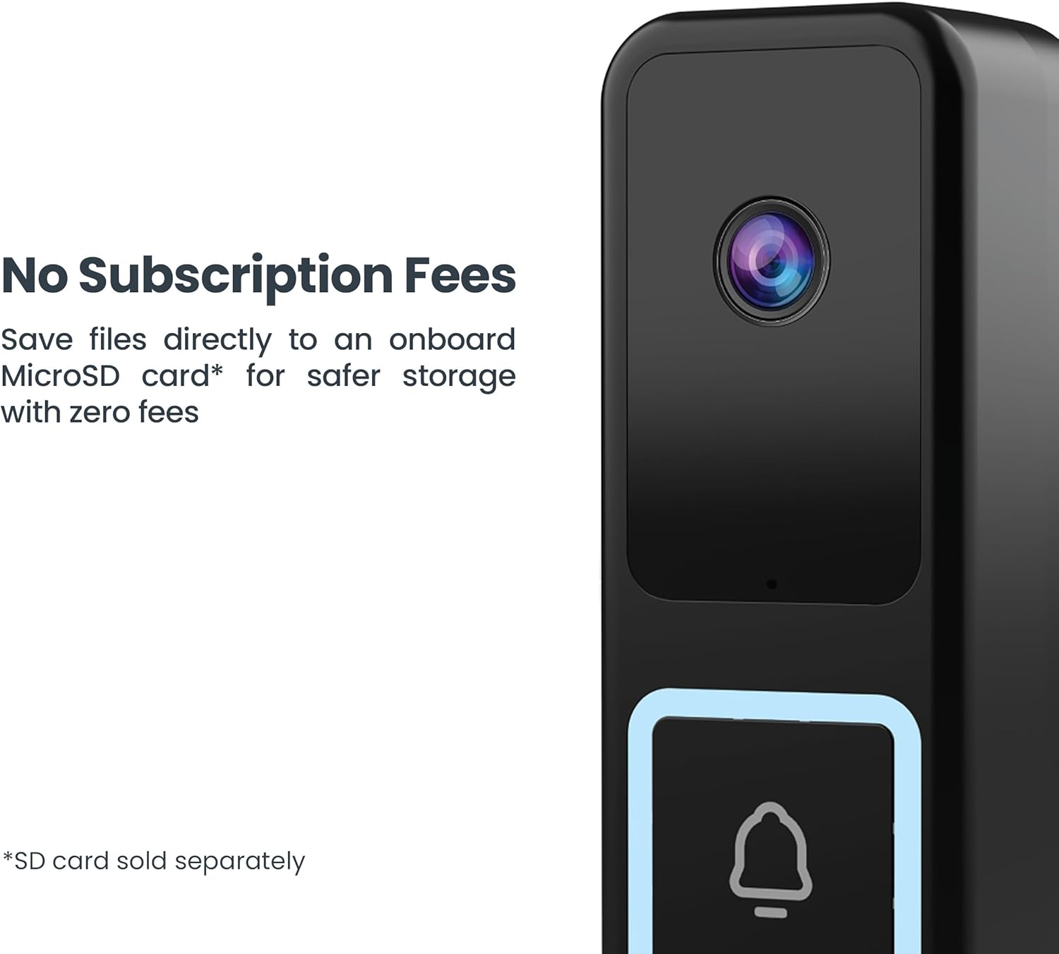 Feit Electric Smart Doorbell Camera, Wired 2K HD Video, Night Vision, Motion Detection, Two-Way Audio, Alexa/Google Assistant Compatible, App Control, Wireless Chime Included, CAM/Door/WiFi/G2 - Image 9