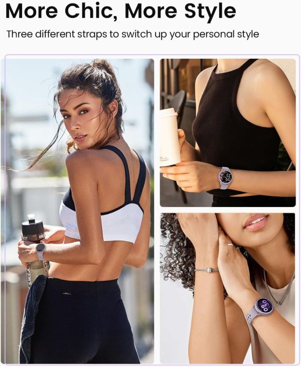 RUXINGX Smart Watches for Women [Make Call/Answer/400+Watch Face] Android & iPhone Compatible, 1.27" Fitness Tracker 24/7 Heart Rate Sleep Steps SpO2 Monitor, IP68 Waterproof Fitness Watch, Purple - Image 6